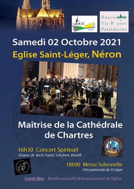 Samedi 2 octobre : concert à l’église de Néron