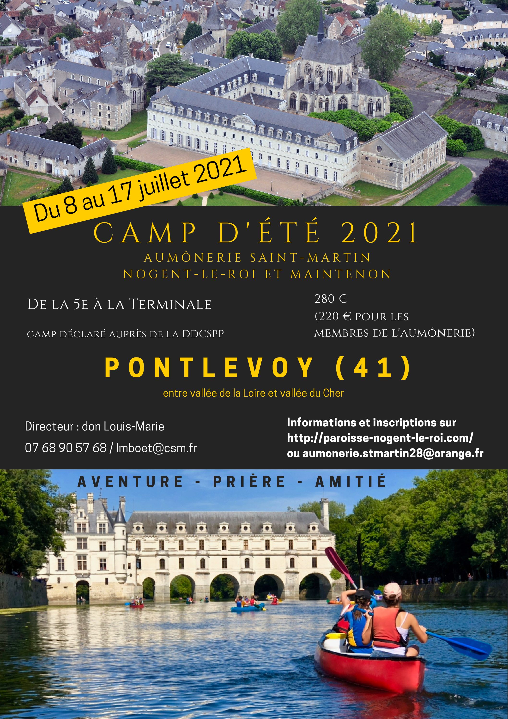 Camp d’été 2021 à Pontlevoy
